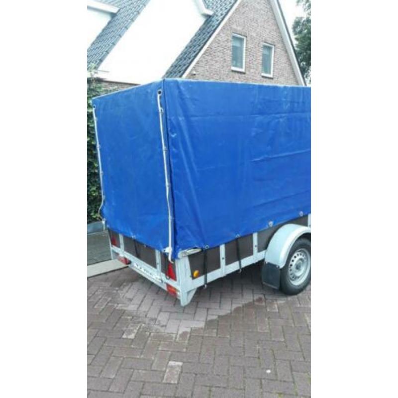Nette huif aanhanger 1000 kg as