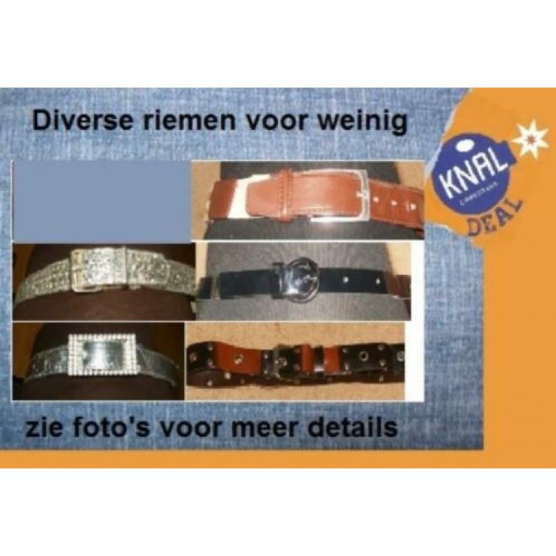 diverse riemen en ceinturen (leer) voor weinig