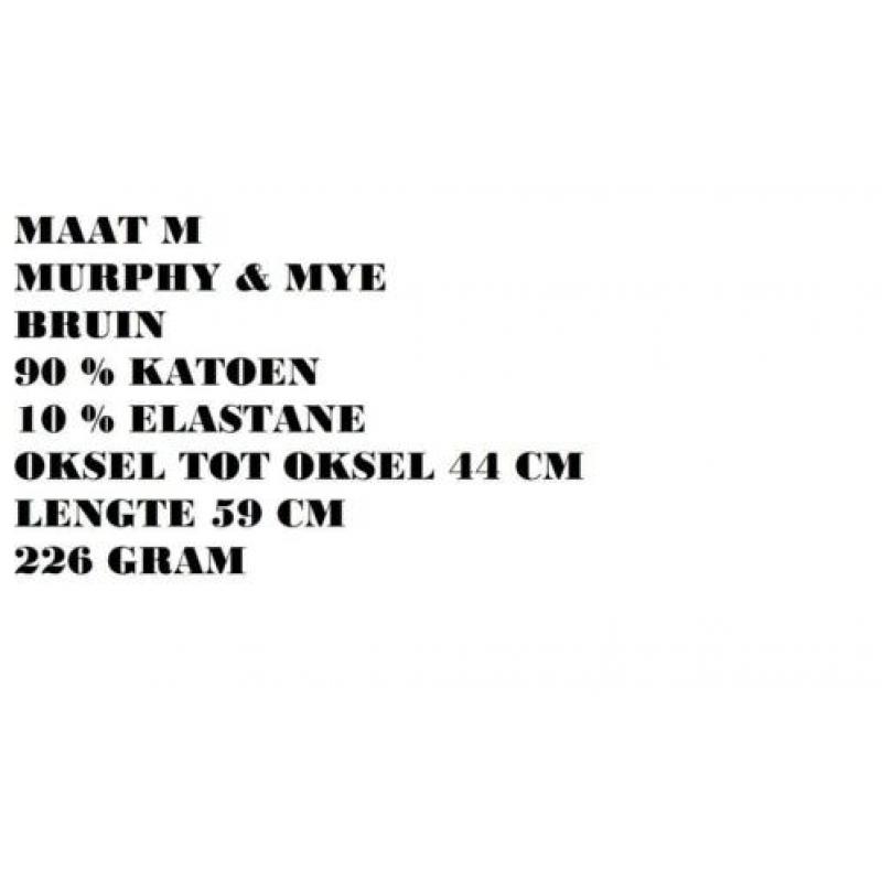 Maat m - m&m - bruin