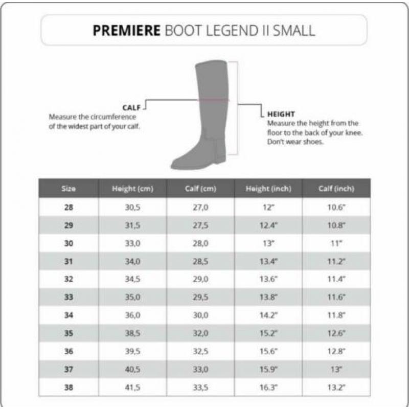Nieuw rijlaarzen Premiere Legend S thermo, maat 31, zwart
