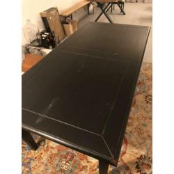 Zwart eettafel 200*100*78