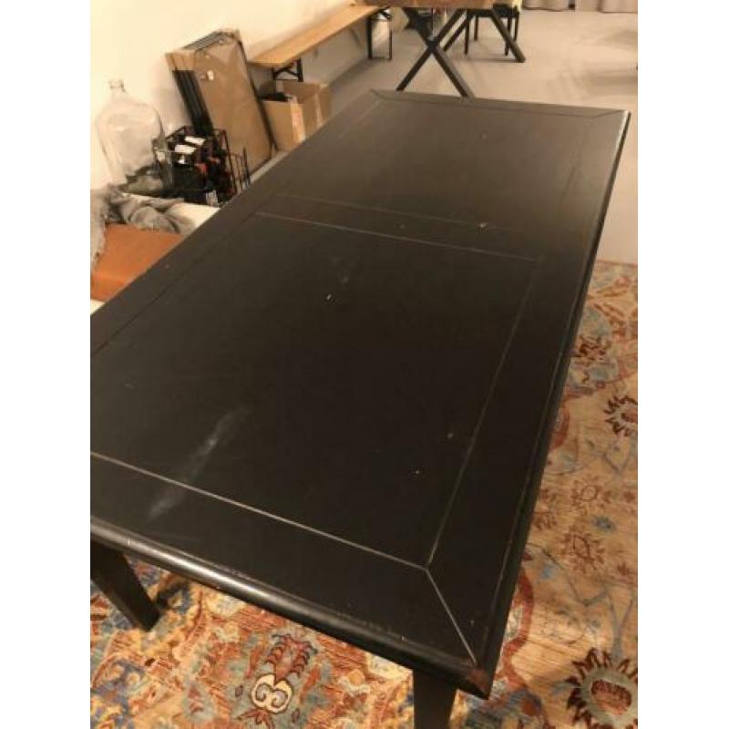 Zwart eettafel 200*100*78