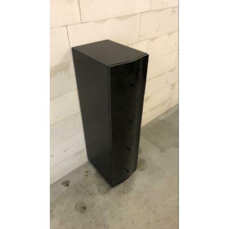 Ladenkast zwart hoogglans