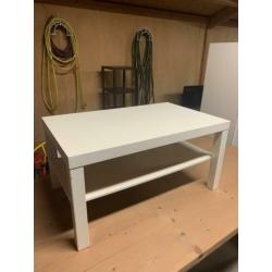 Ikea salontafel wit (twee stuks, aan elkaar te schuiven)