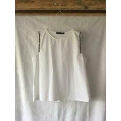 Zara top met strasssteentjes maat L