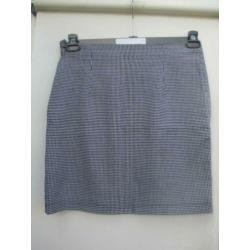 Rok SOIRELLLE mt 38 zwart/wit ruitje