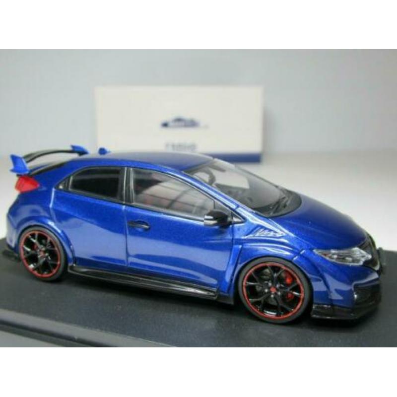 Honda Civic Type R 2015 van Ebbro 1/43 blauw