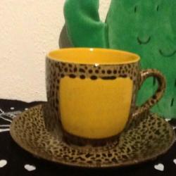 Always Azul Pottery 4 kop en schotels uit Colorado, nieuw