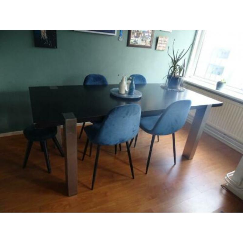 eettafel zwart