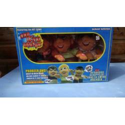 Zeldzame Vintage/Retro Poppen Set Who let the dogs out Nieuw