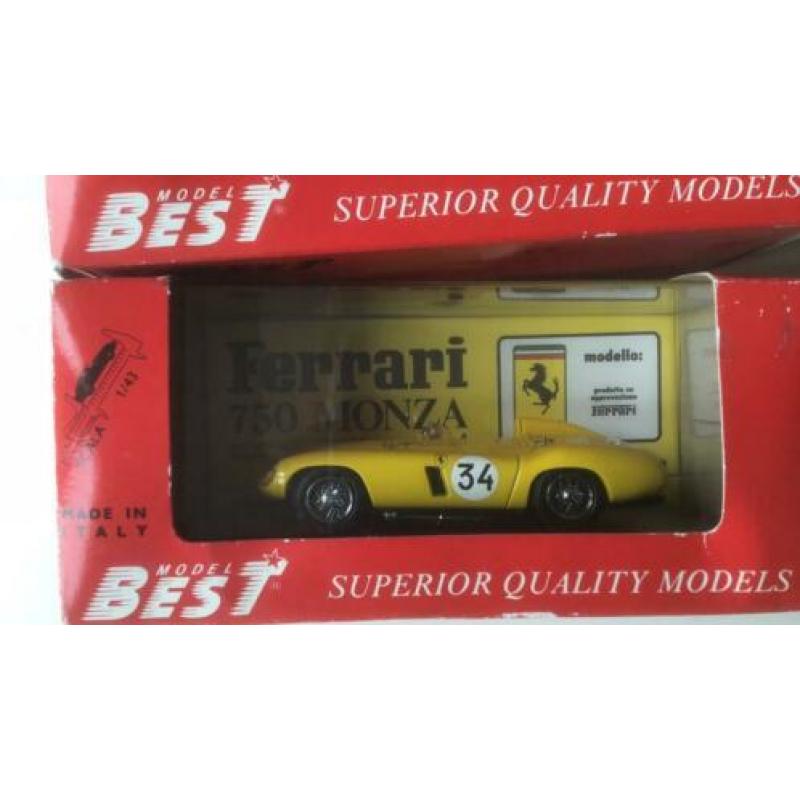 Ferrari, 2x Best,1:43 Ferrari 750 Monza, 9046 en 9047
