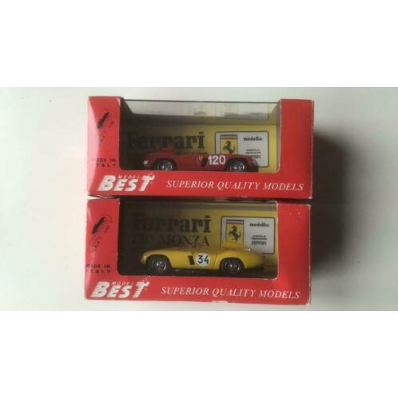 Ferrari, 2x Best,1:43 Ferrari 750 Monza, 9046 en 9047