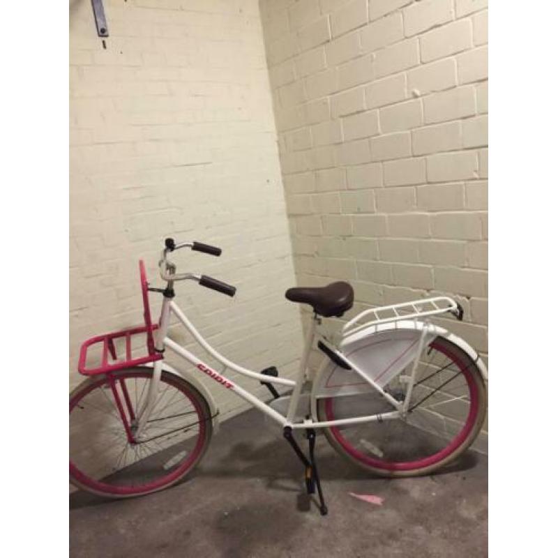 Mooie oma fiets meisje