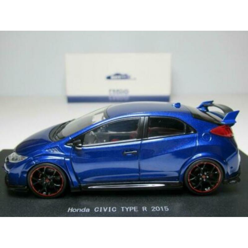 Honda Civic Type R 2015 van Ebbro 1/43 blauw