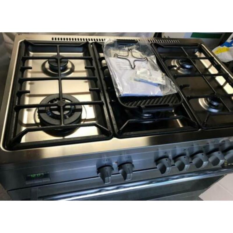 Nieuw RVS Gasfornuis Fratelli Onofri 90 cm Hetelucht/Grill!!