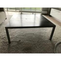 Stalen vierkante salontafel van 100x100 cm