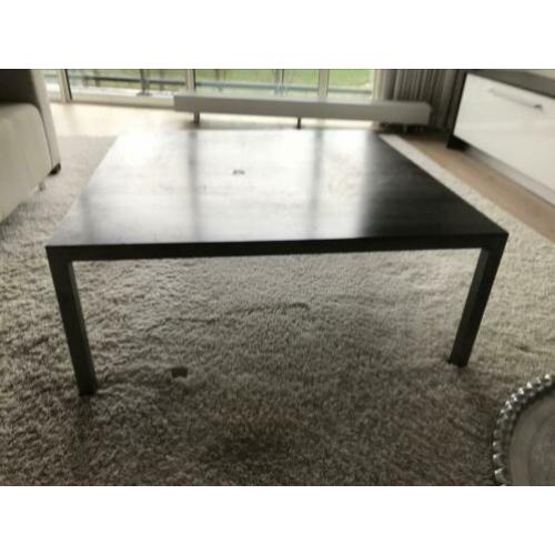 Stalen vierkante salontafel van 100x100 cm