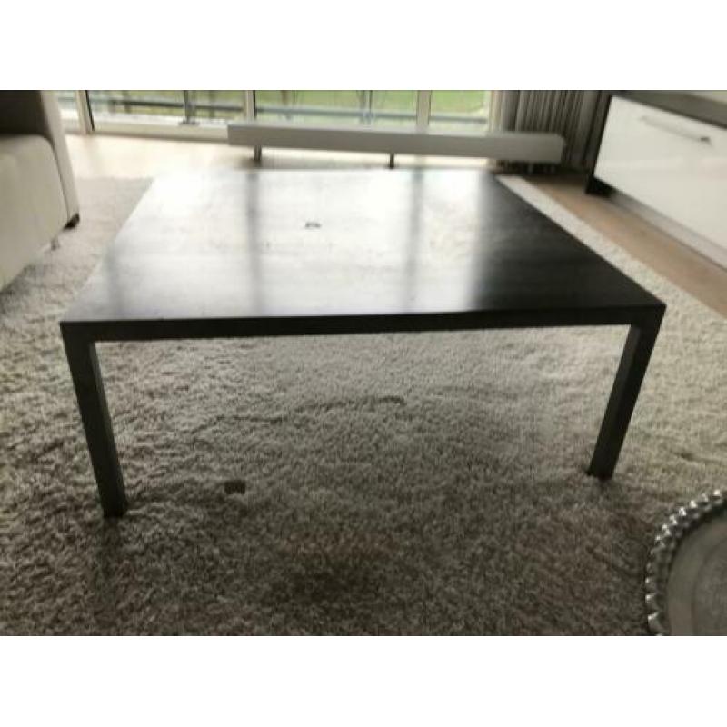 Stalen vierkante salontafel van 100x100 cm