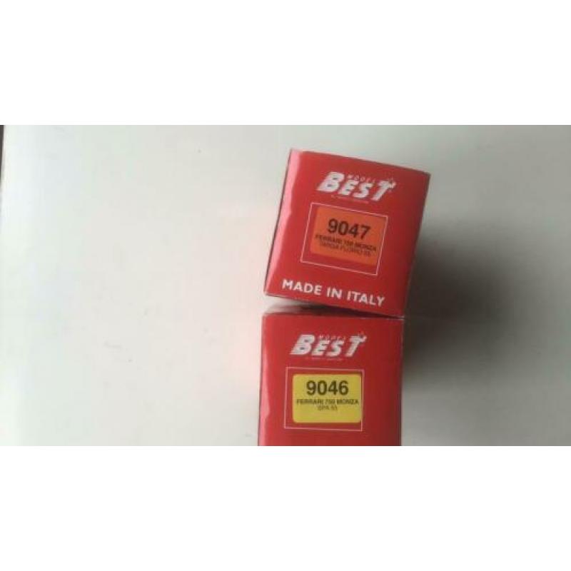 Ferrari, 2x Best,1:43 Ferrari 750 Monza, 9046 en 9047