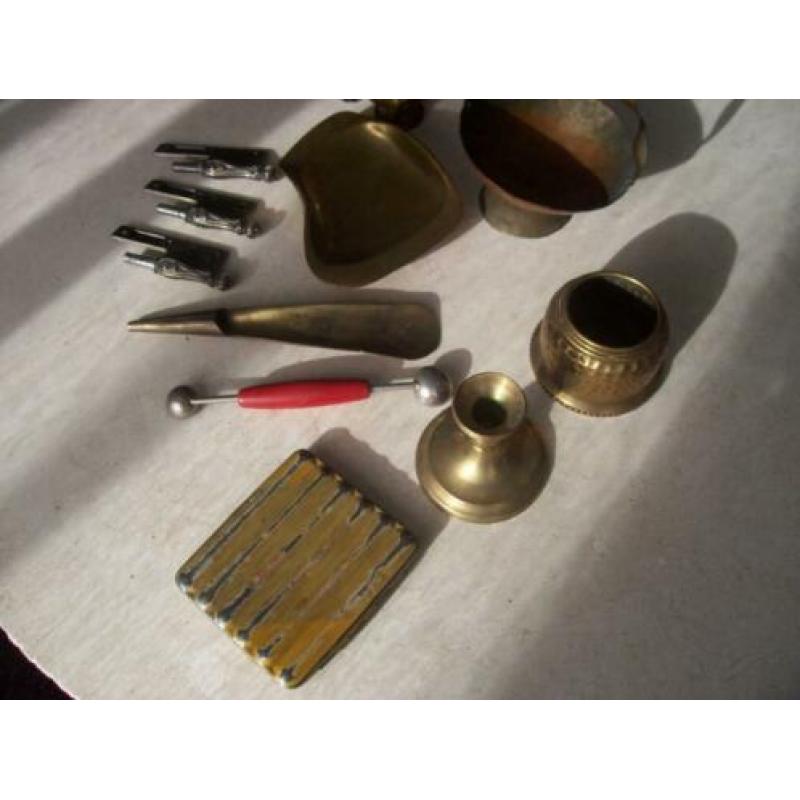 antiek koper koperen messing staal artikelen, accessoires