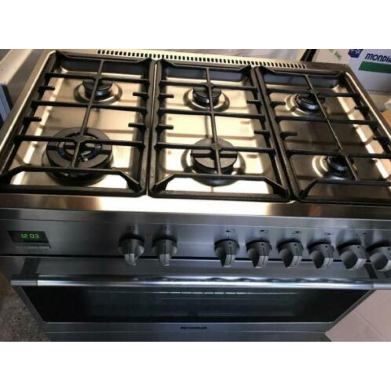 Nieuw RVS Gasfornuis Fratelli Onofri 90 cm Hetelucht/Grill!!
