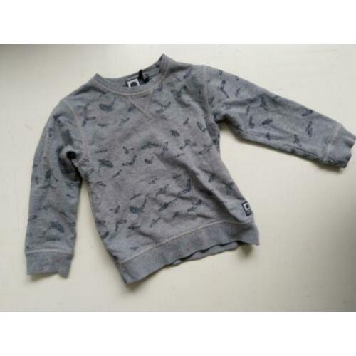 Tumble 'n dry stoere grijze trui met print maat 104