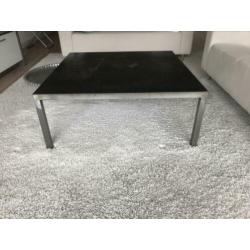 Stalen vierkante salontafel van 100x100 cm
