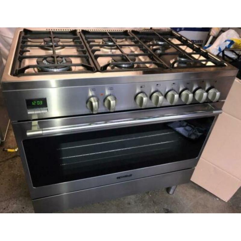 Nieuw RVS Gasfornuis Fratelli Onofri 90 cm Hetelucht/Grill!!