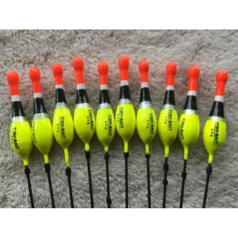 adv 285 / NIEUW set 10 dobbers 0,5 gram
