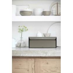 Brabantia Broodtrommel met Klepdeksel - Platinum