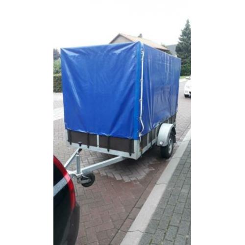 Nette huif aanhanger 1000 kg as