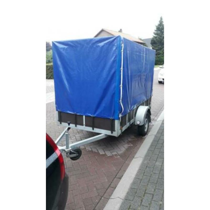 Nette huif aanhanger 1000 kg as