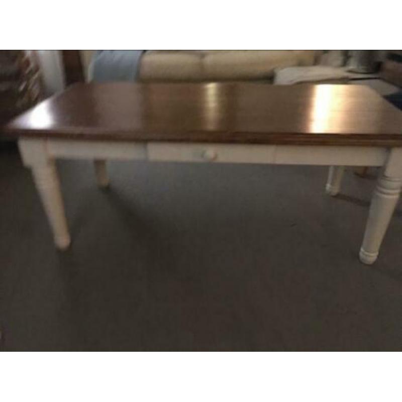 Salontafel landelijke stijl, met twee laadjes