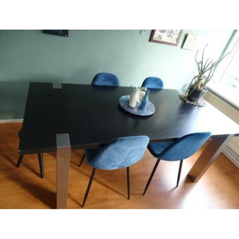 eettafel zwart