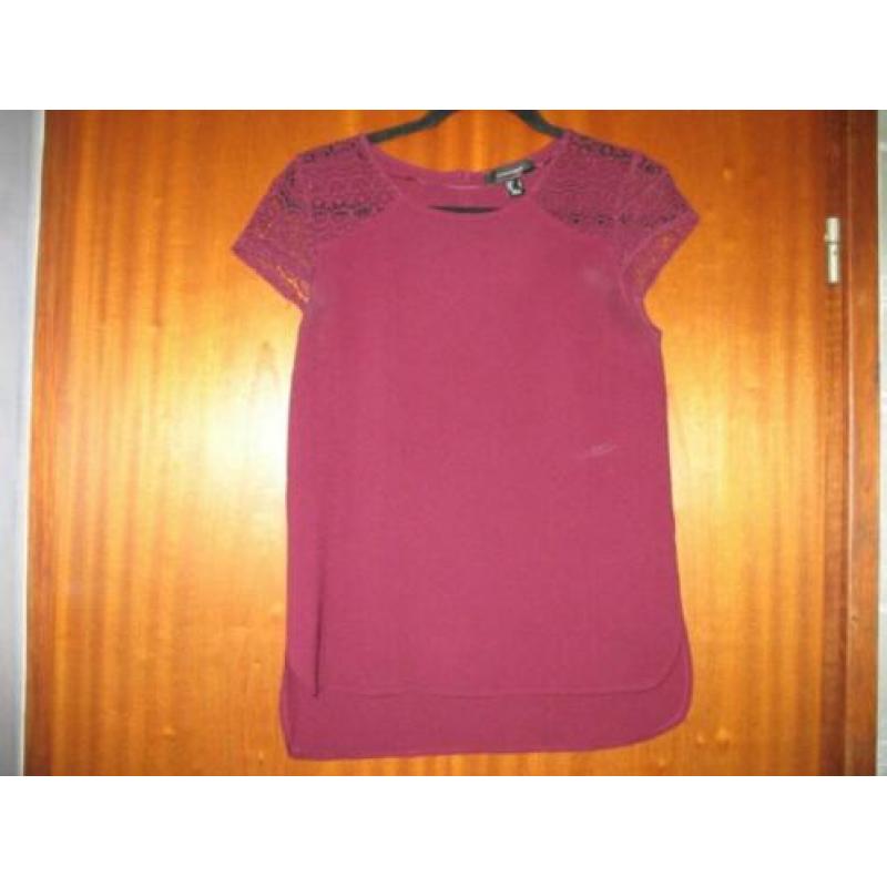 Bordeaux rode shirt maat 36 merk atmosphere .