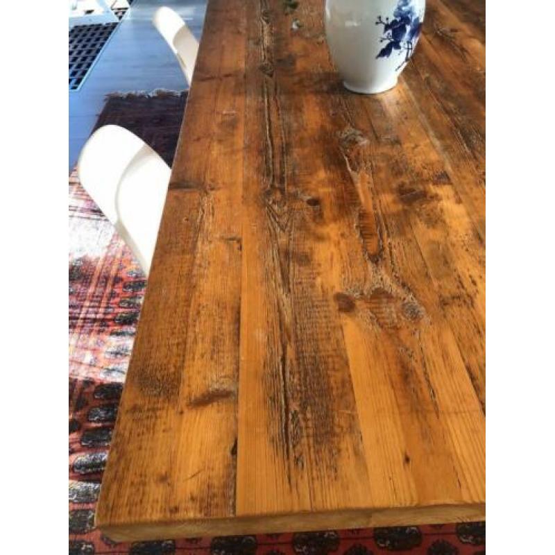 Massief houten eettafel