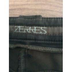 Nette staat Zerres kakigroene jeans 3/4, maat 46
