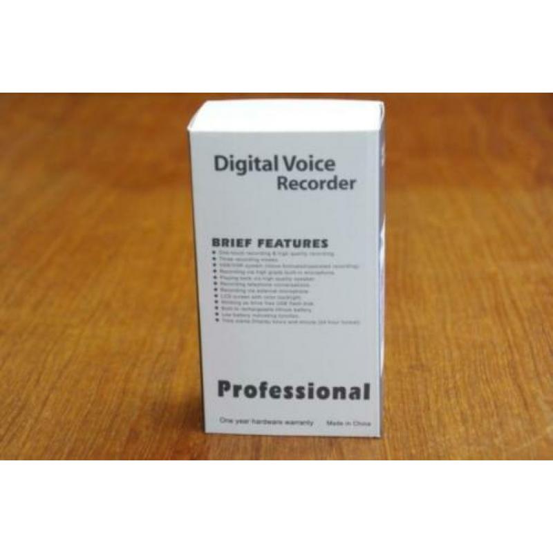 Voice recorder 8GB | Digitale spraakrecorder - nieuw