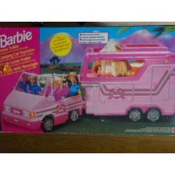 Barbie - Paardentrailer incl paard - 1993 - incl. doos