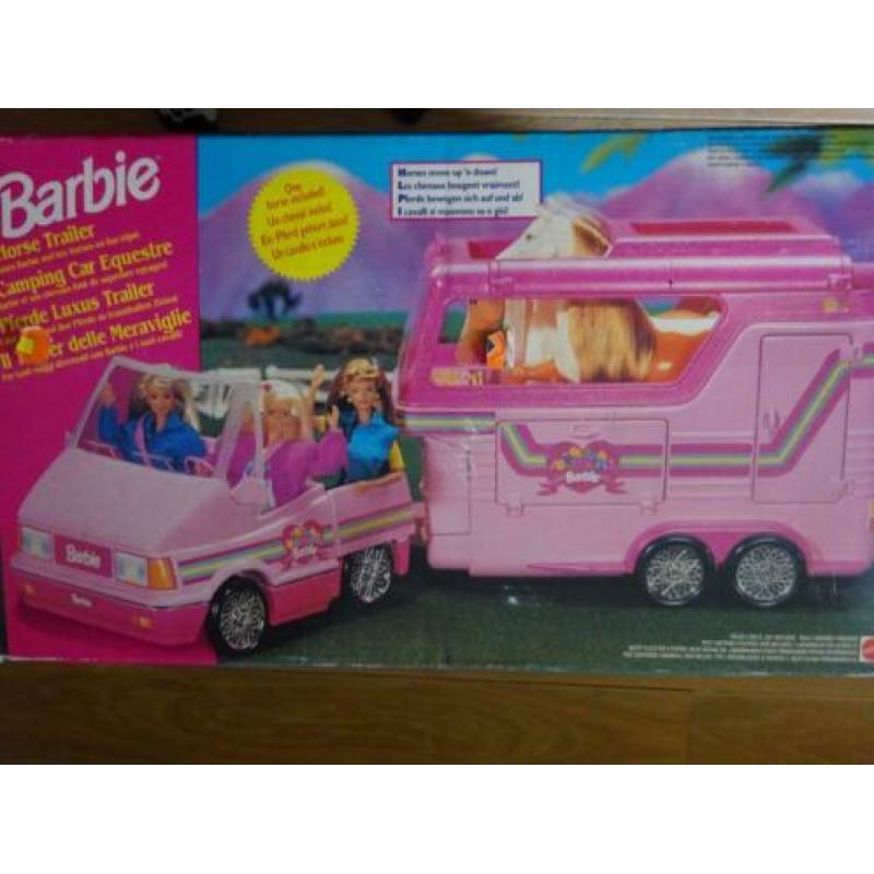 Barbie - Paardentrailer incl paard - 1993 - incl. doos
