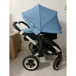 Bugaboo Donkey duo wagen Compleet 2 zitjes en een wiegje