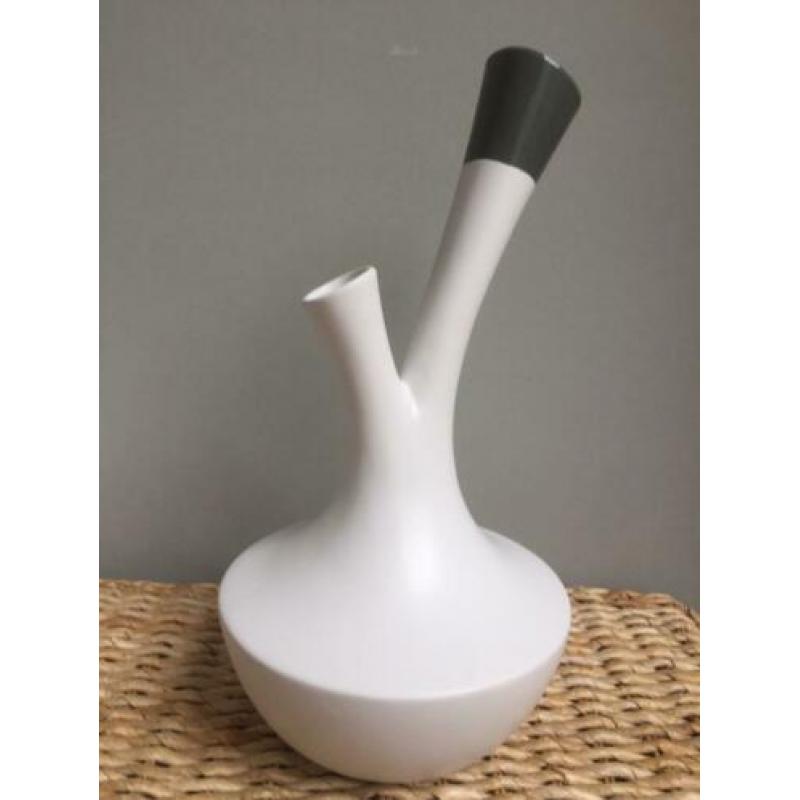 ==Nieuw== Grote Design vaas Drescher 40 cm wit