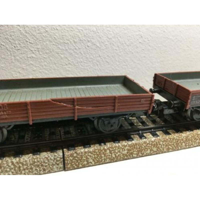 A308 Drie Marklin Wagons 4503 Platte Bakwagens