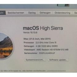 Imac 21,5 MID 2011