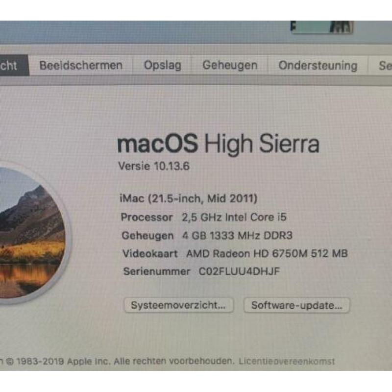 Imac 21,5 MID 2011