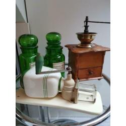 Schitterende brocante Van Nelle wand koffiemolen nu €25