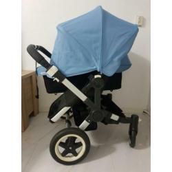 Bugaboo Donkey duo wagen Compleet 2 zitjes en een wiegje