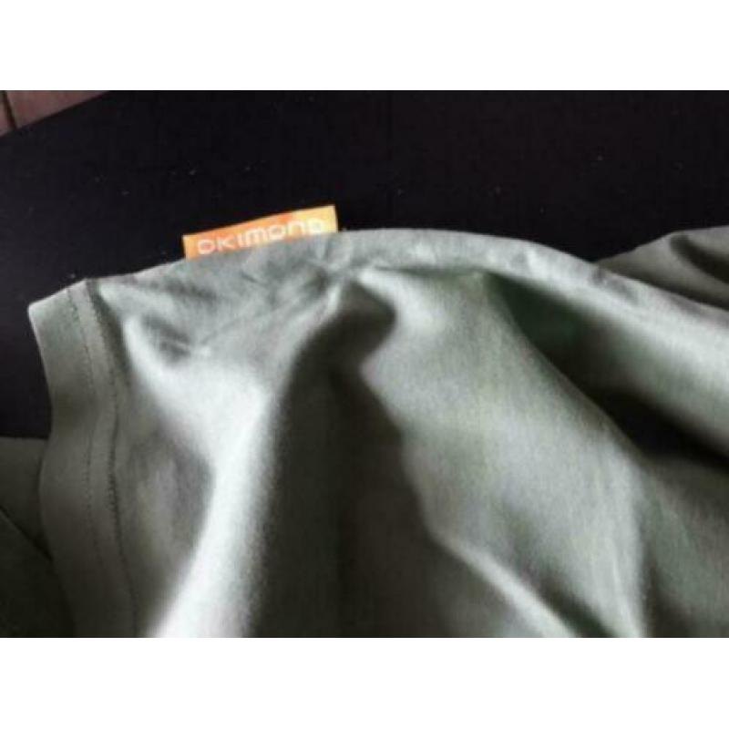 Okimono t shirt maat xl tijger groen v hals nieuw