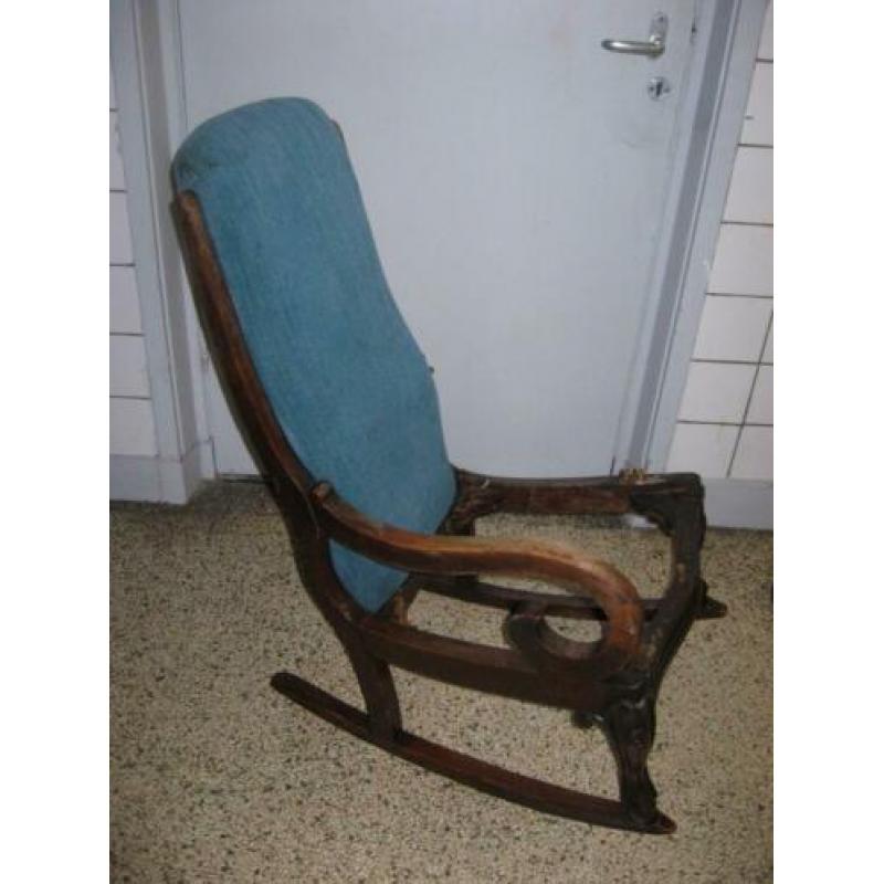 Brocante Louis IV schommelstoel opknapper