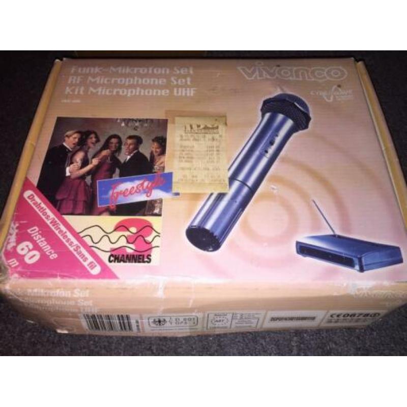 Draadloze microfoon - Merk Vivanco microphone, type FMC 4000